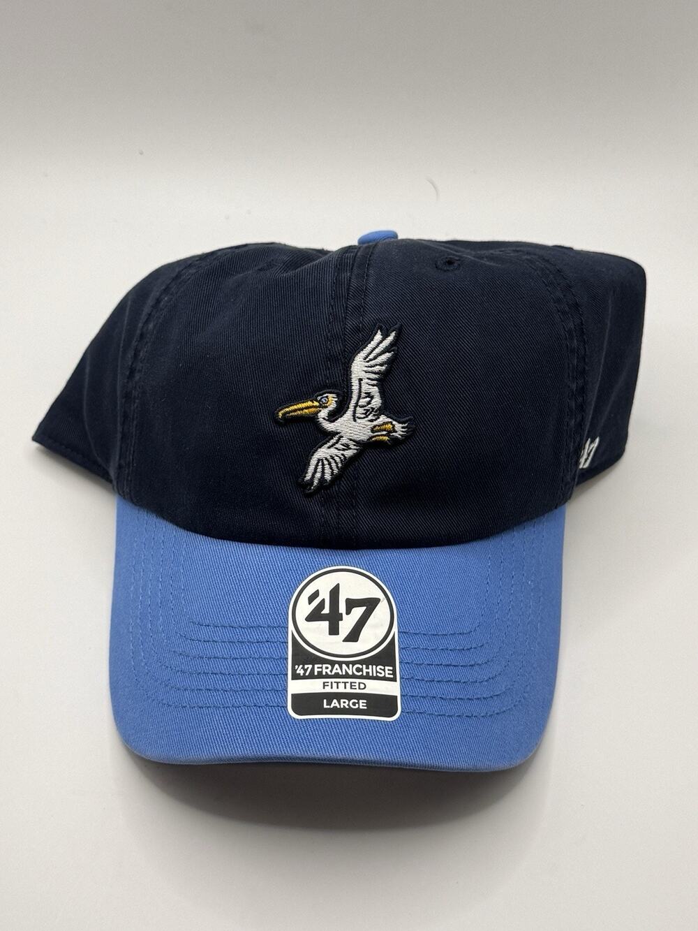 Myrtle Beach Pelicans 47 Brand Blue Cap Hat Sz Large NWOT